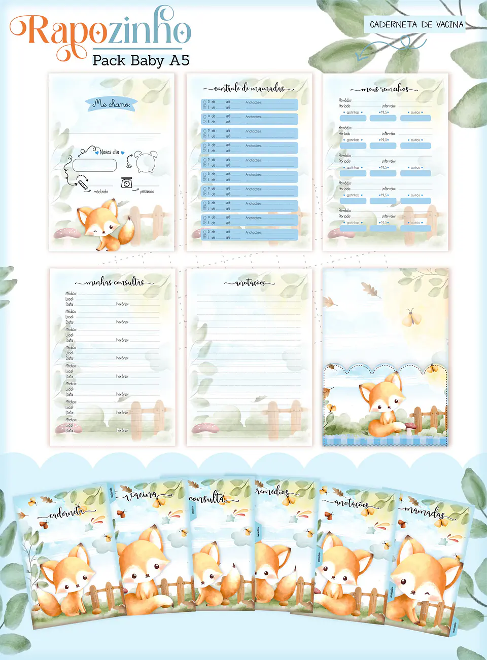 Arquivo Digital Pack Baby Raposinho Menino 3