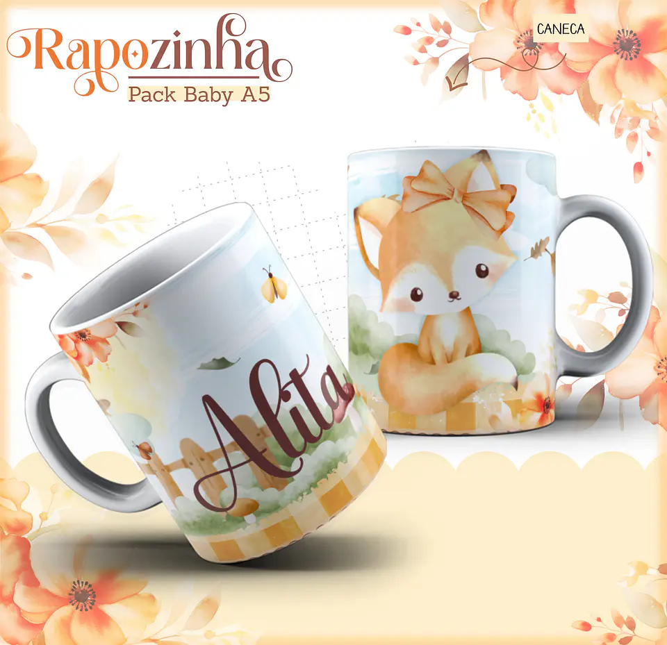 Arquivo Digital Pack Baby Raposinha Menina 4