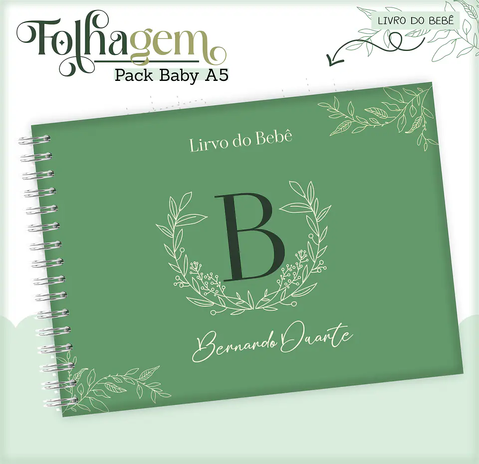 Arquivo Digital Pack Baby Folhagem 4