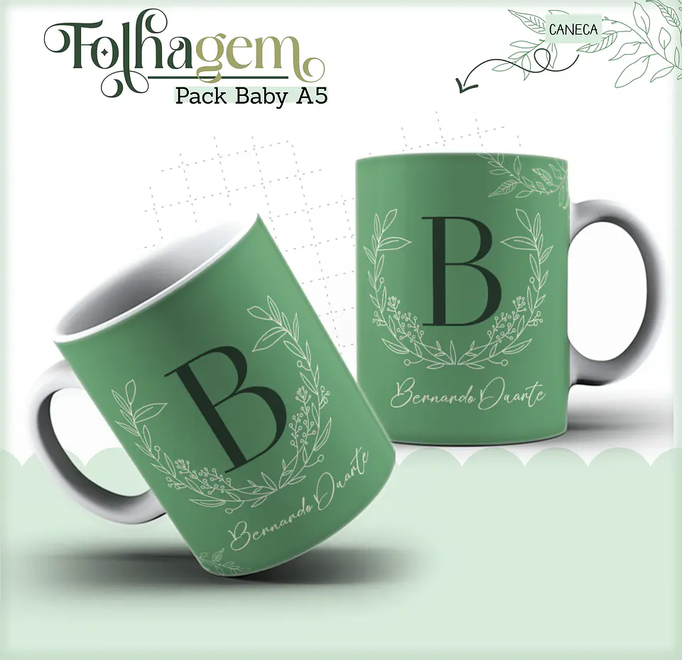 Arquivo Digital Pack Baby Folhagem 5
