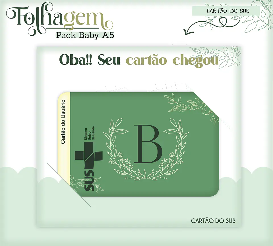 Arquivo Digital Pack Baby Folhagem 6