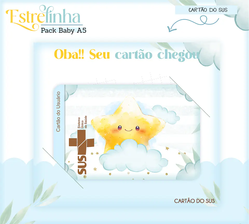 Arquivo Digital Pack Baby Estrelinha Menino 5