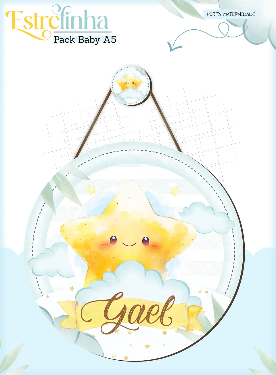 Arquivo Digital Pack Baby Estrelinha Menino 7
