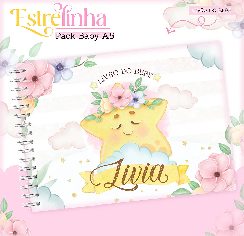 Arquivo Digital Pack Baby Estrelinha Menina 3