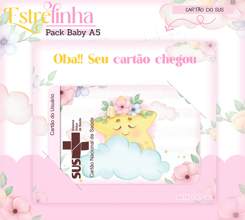 Arquivo Digital Pack Baby Estrelinha Menina 4