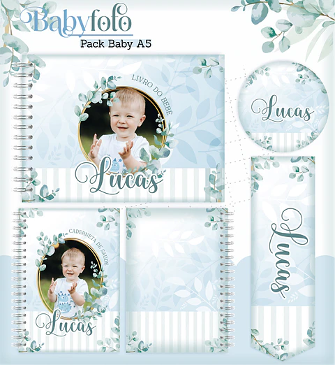 Arquivo Digital Pack Baby Foto Menino