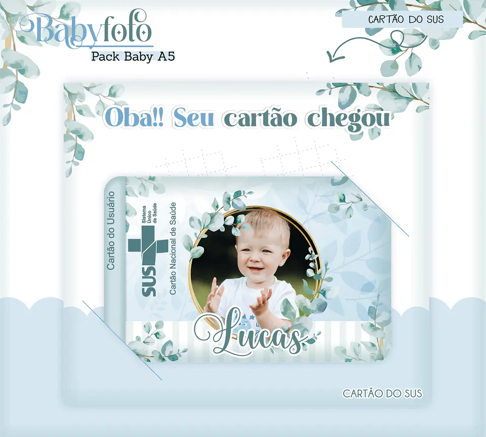 Arquivo Digital Pack Baby Foto Menino 4