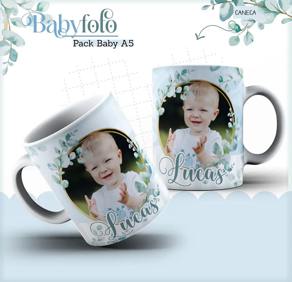 Arquivo Digital Pack Baby Foto Menino 5