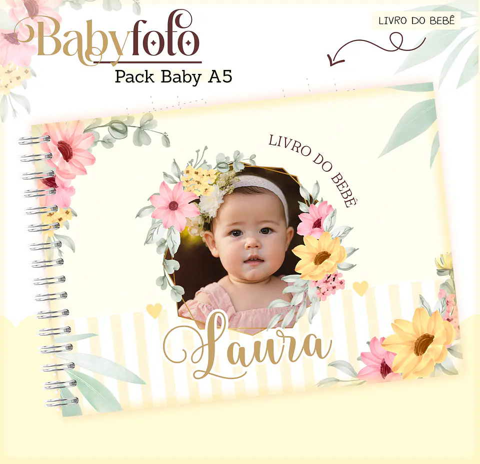 Arquivo Digital Pack Baby Foto Menina 3