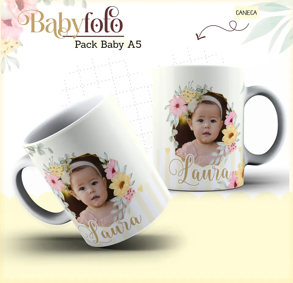 Arquivo Digital Pack Baby Foto Menina 5