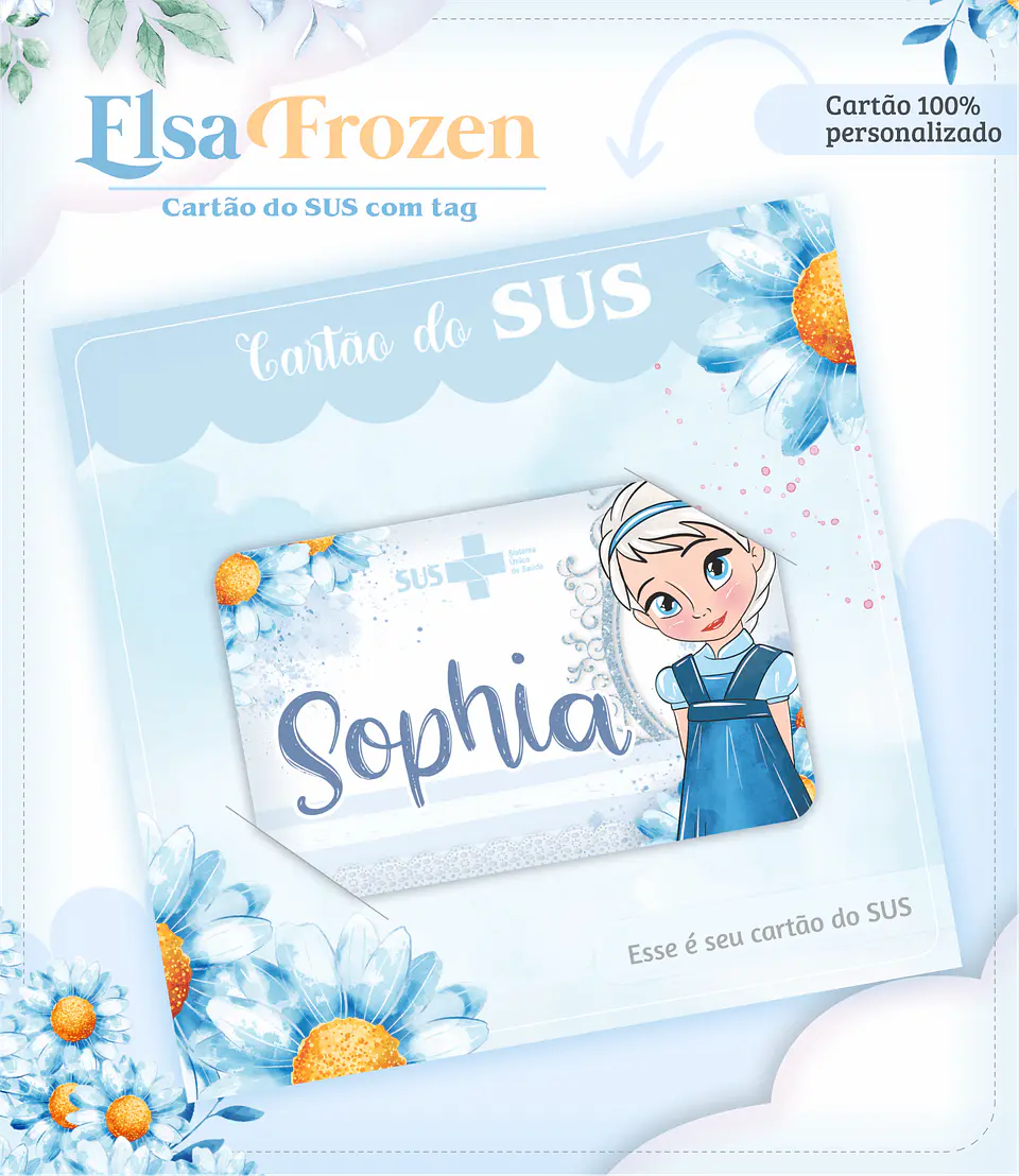 Arquivo Digital Caderneta e Cartão do Sus Elza Frozen 3