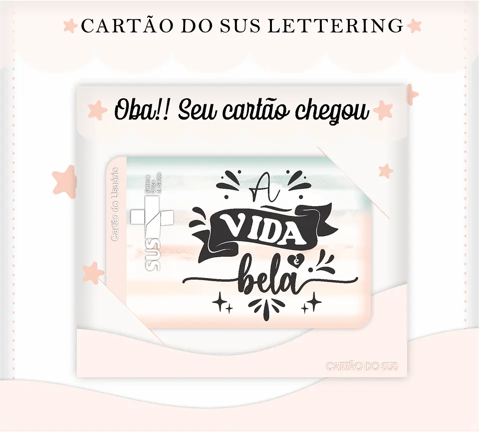 Arquivo Digital Caderneta e Cartão do Sus Letering 3