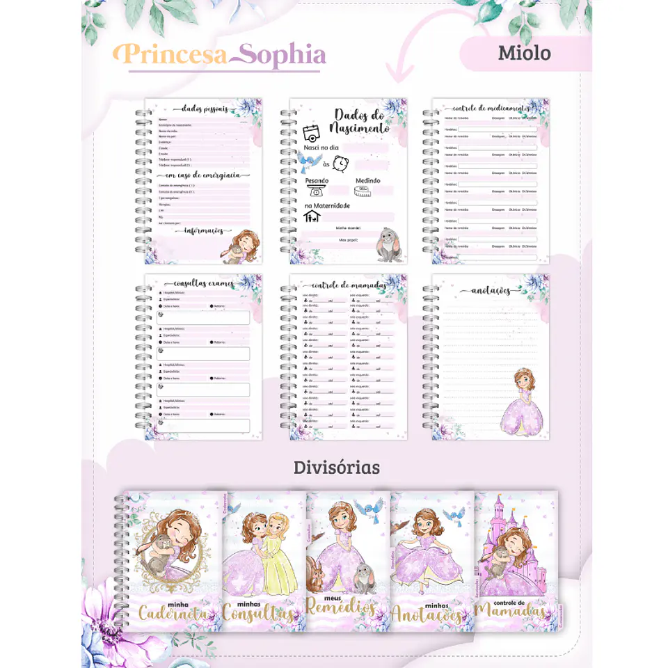 Arquivo Digital Caderneta e Cartão do Sus Princesa Sophia 2