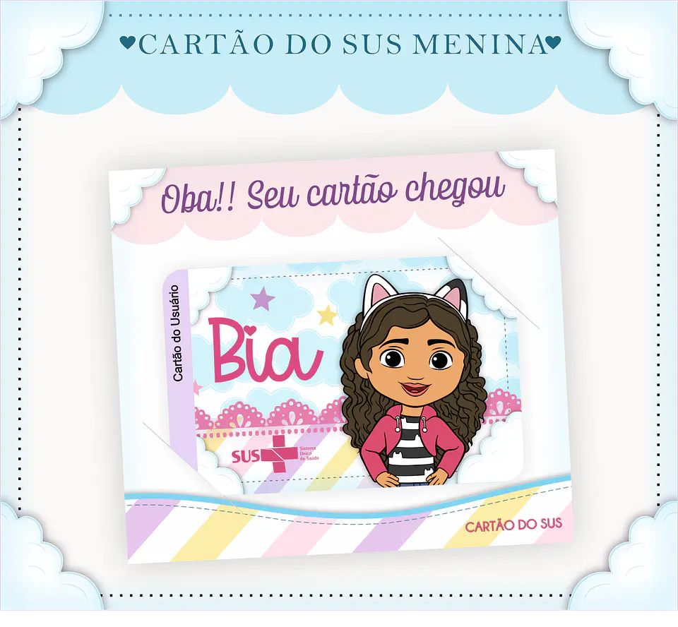 Arquivo Digital Caderneta e Cartão do Sus Mundo Mágico da Gabby 3
