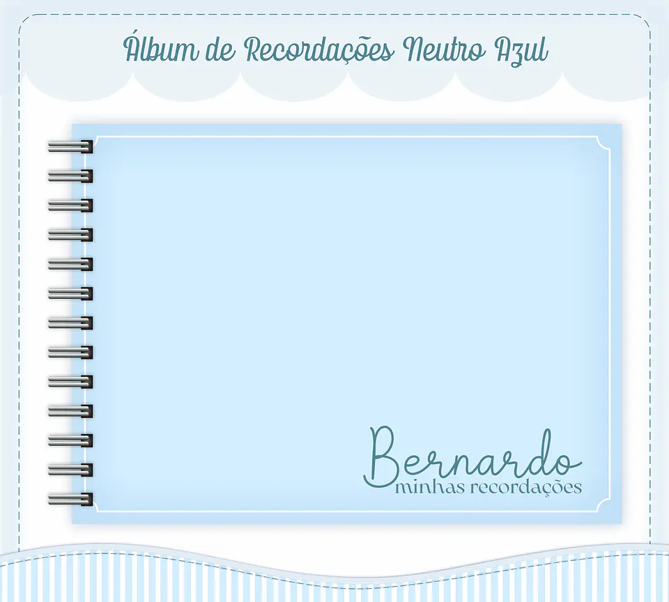 Arquivo Digital Caderneta, Livro do Bebe, Álbum e Cartão do Sus Neutro Azul 4