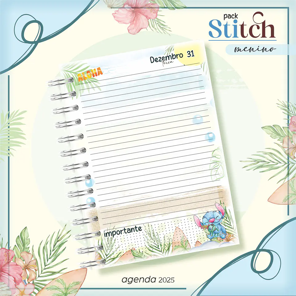 Arquivo Digital Pack Baby Stitch Menino 4