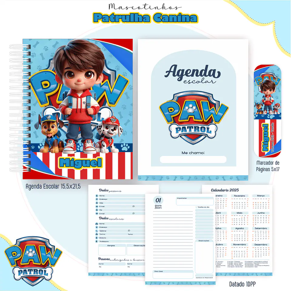 Patrulha Canina Menino - Mascotes 2025 4