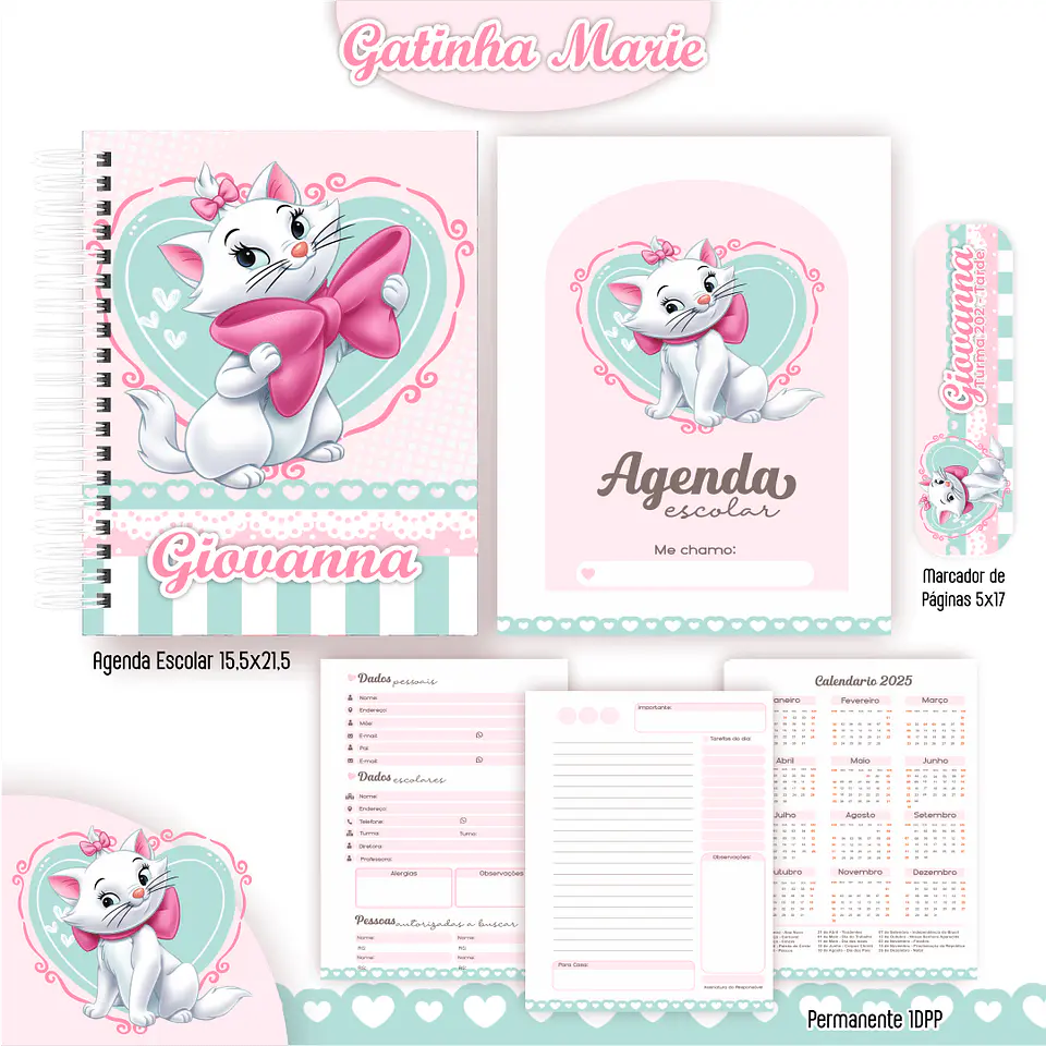 Gatinha Marie - Kit Escolar 2025 3