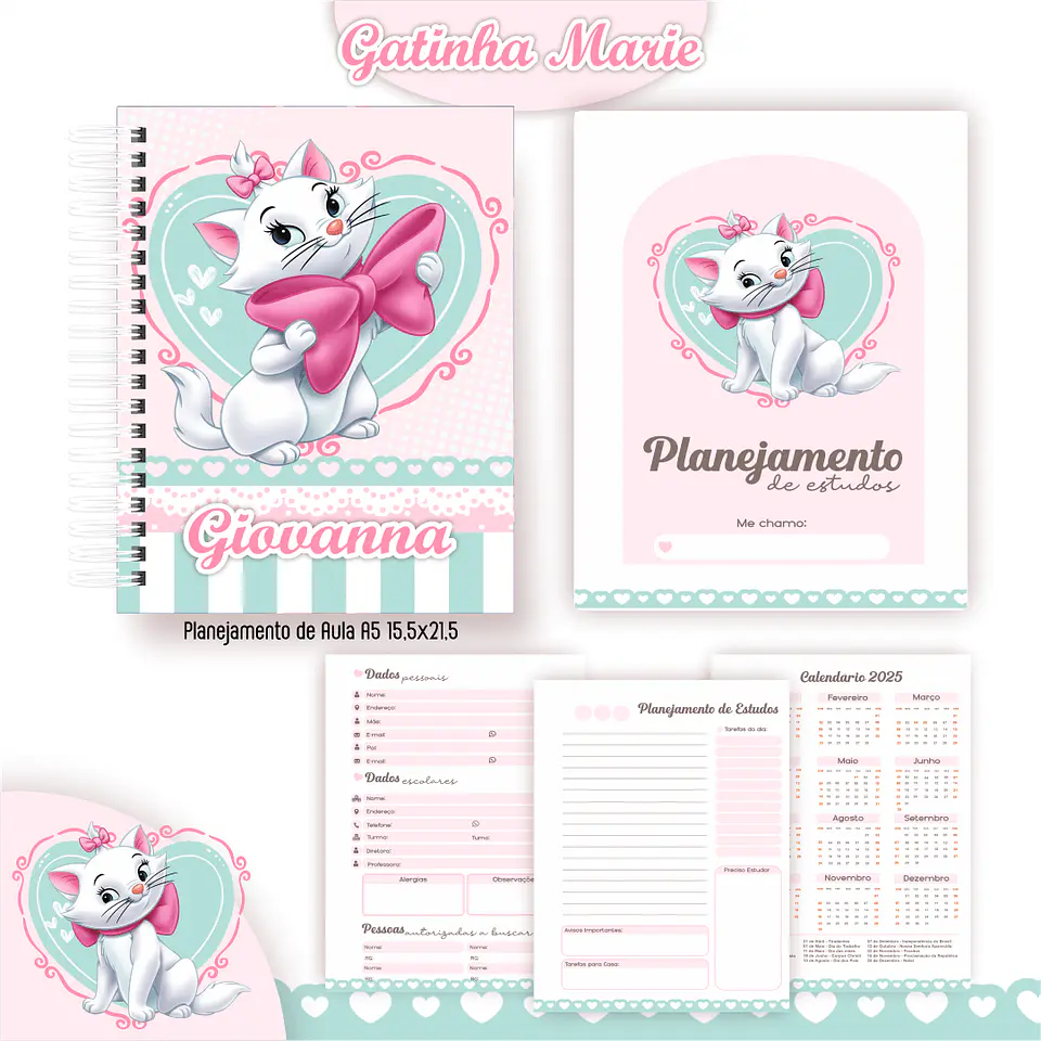 Gatinha Marie - Kit Escolar 2025 5
