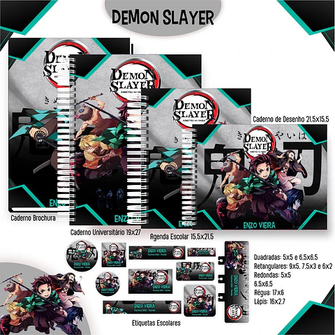 Demon Slayer – Kit Escolar 2025