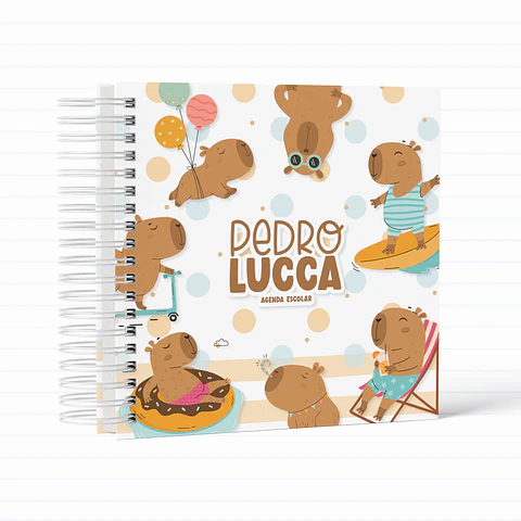 Capivara Menino – Kit Escolar 2025