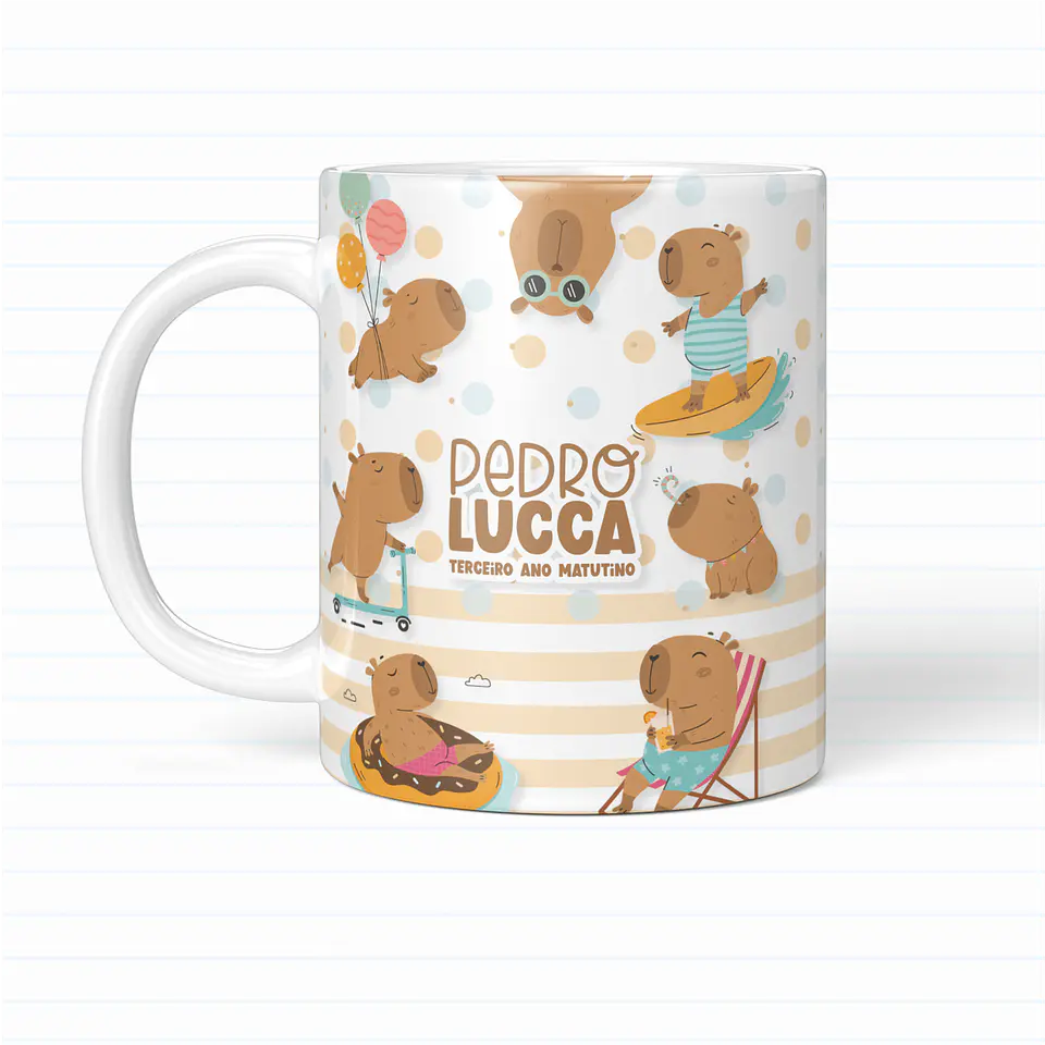 Capivara Menino – Kit Escolar 2025 5