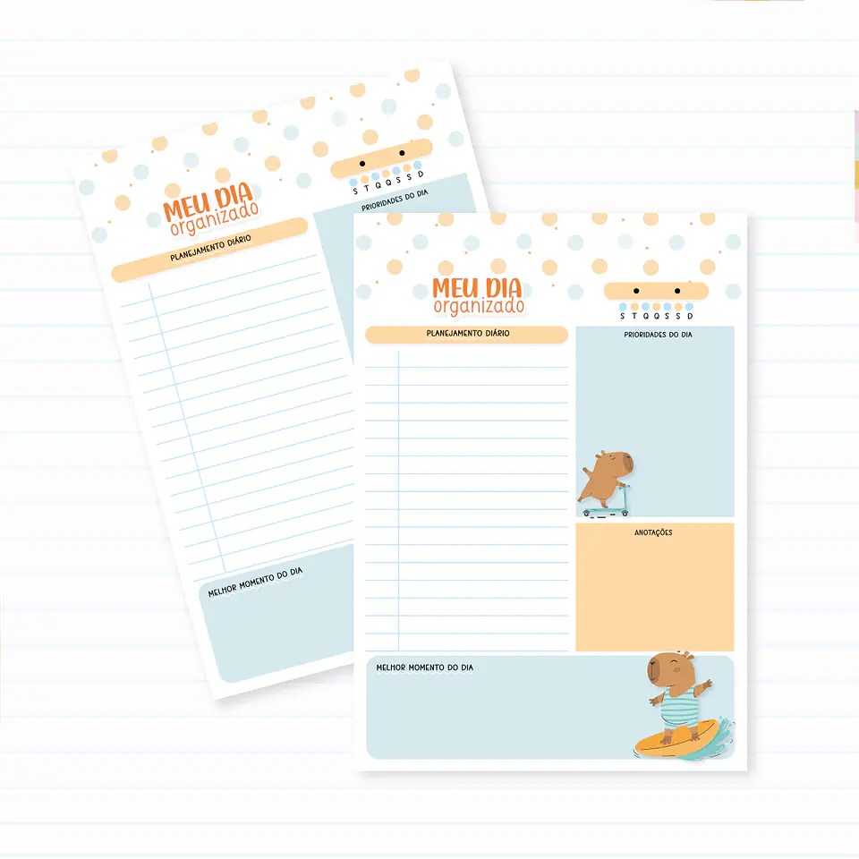 Capivara Menino – Kit Escolar 2025 8