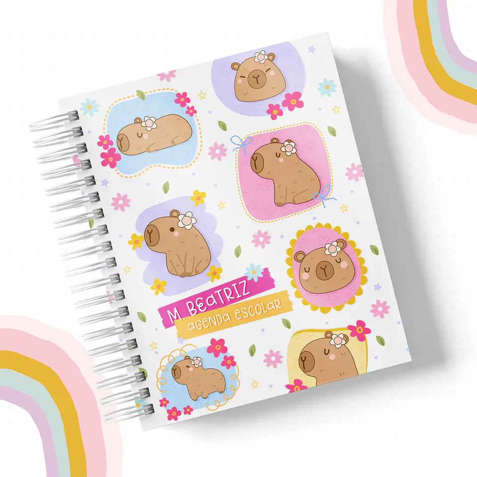Capivara Menina – Kit Escolar 2025 1