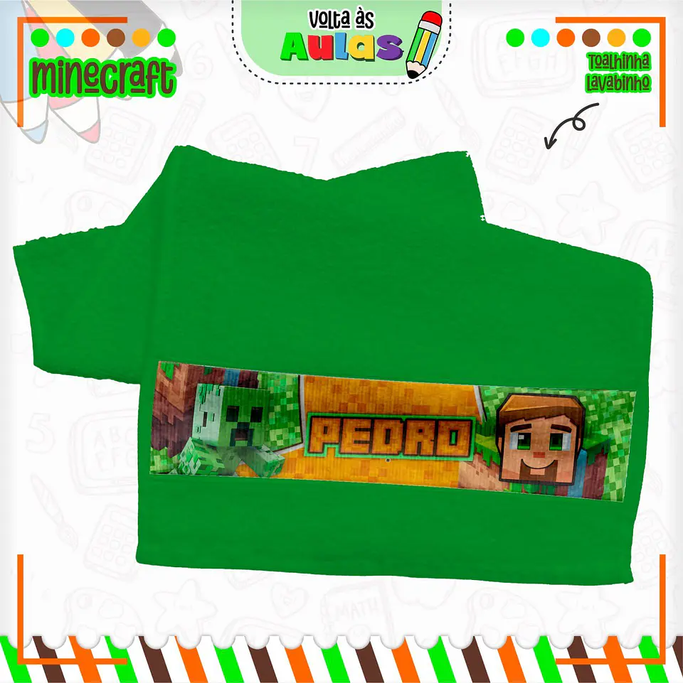 Arquivo Escolar Combo Minecraft + Miolos Agenda Neutros 2025 10