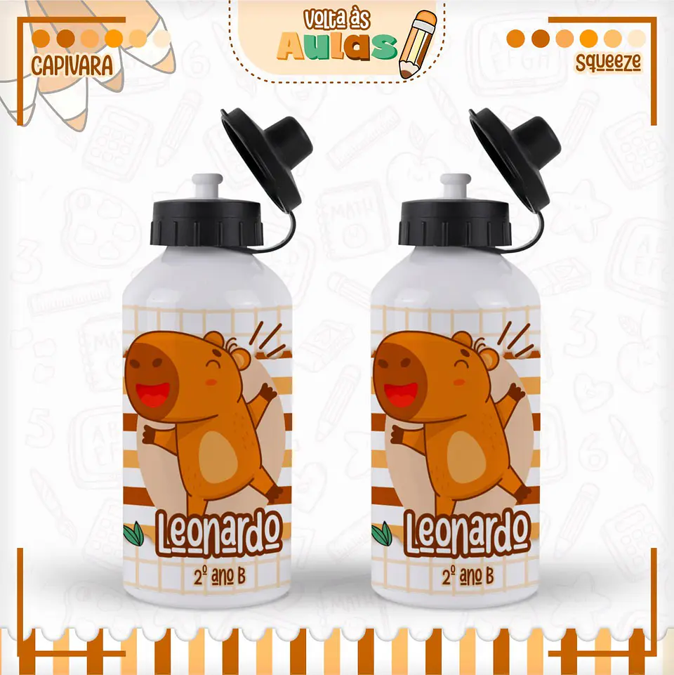 Arquivo Escolar Combo Capivara Menino + Miolos Agenda Neutros 2025 8
