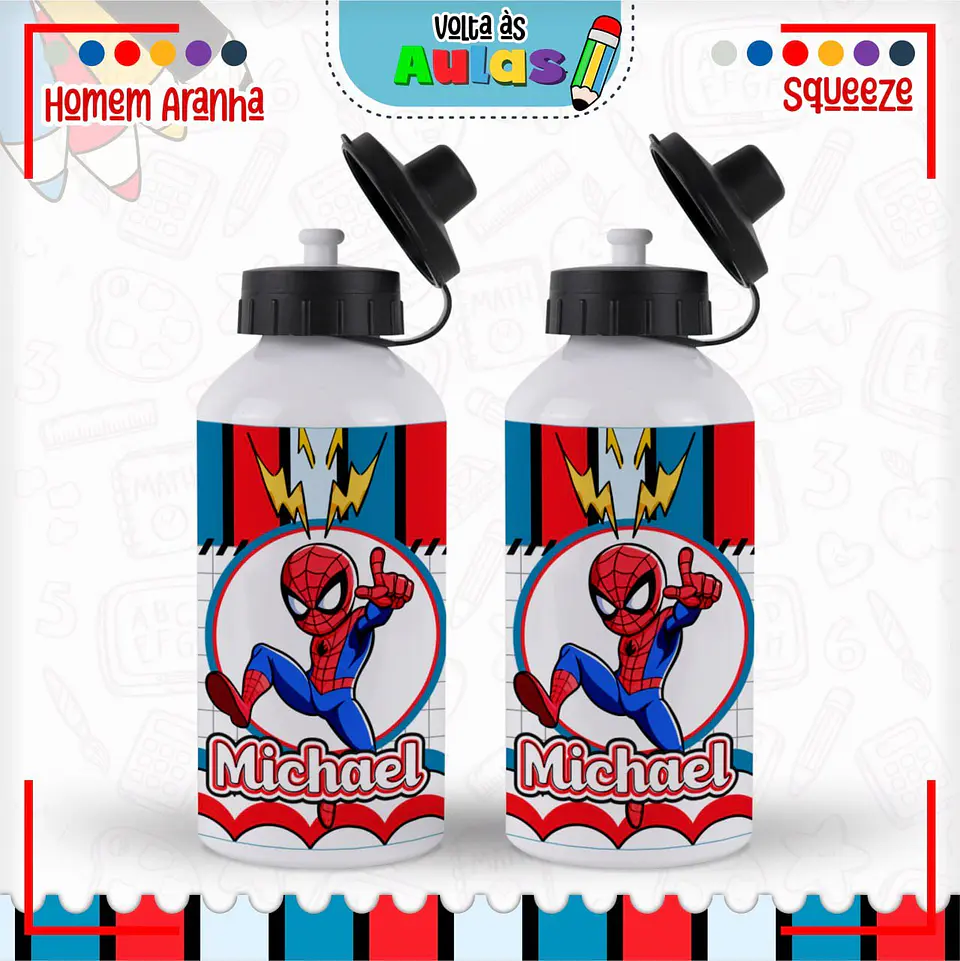 Arquivo Escolar Combo Homem Aranha+ Miolos Agenda Neutros 2025 8