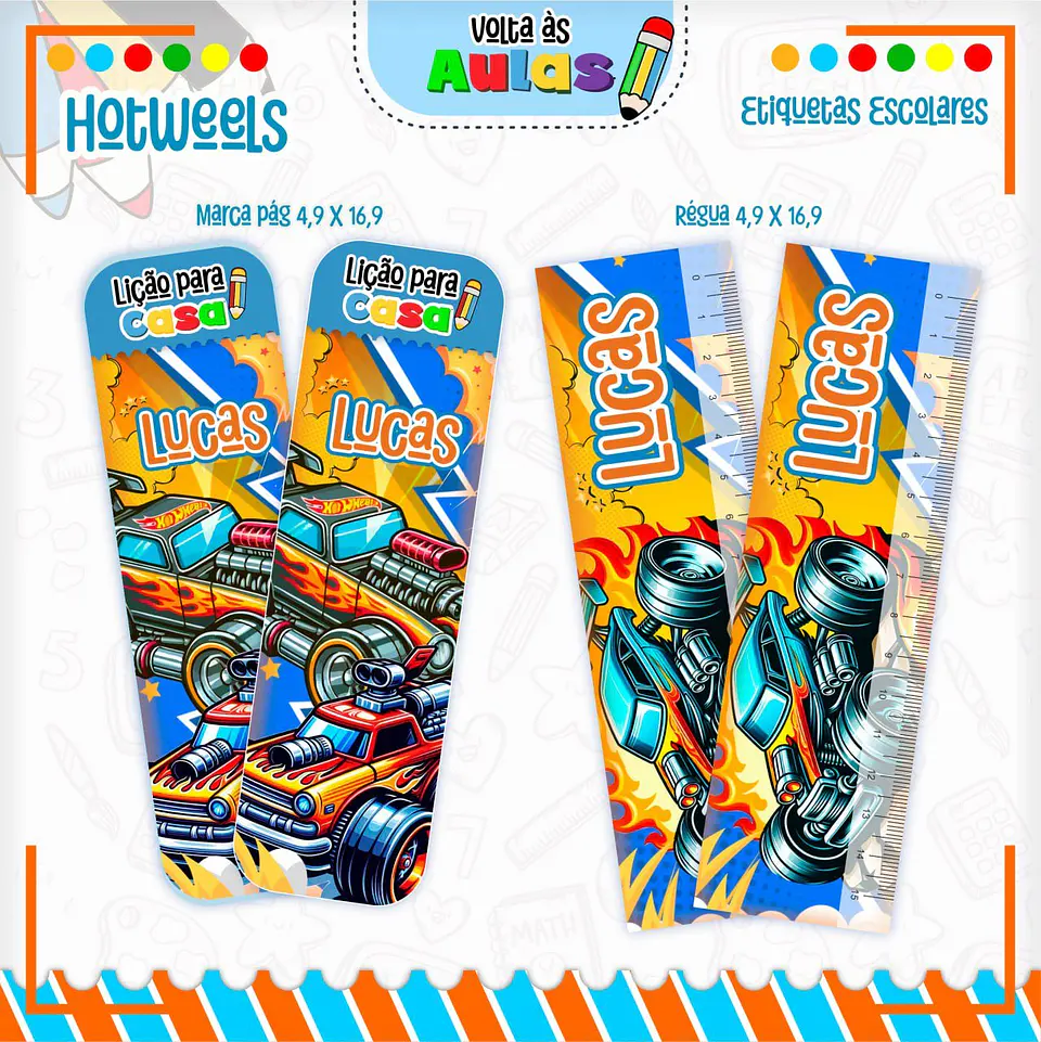 Arquivo Escolar Combo HotWheels + Miolos Agenda Neutros 2025 4