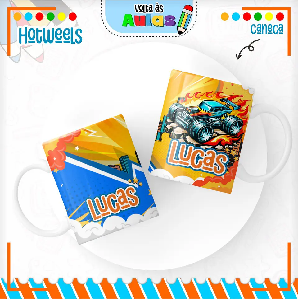 Arquivo Escolar Combo HotWheels + Miolos Agenda Neutros 2025 5