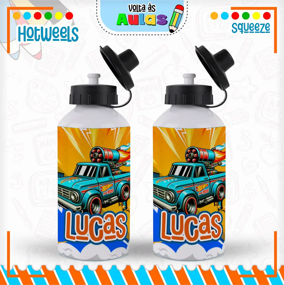 Arquivo Escolar Combo HotWheels + Miolos Agenda Neutros 2025 11