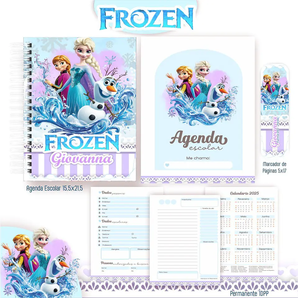 Frozen – Kit Escolar 2025 4
