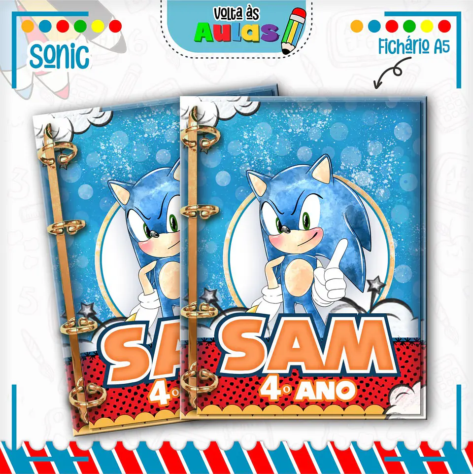 Arquivo Escolar Combo Sonic + Miolos Agenda Neutros 2025 5