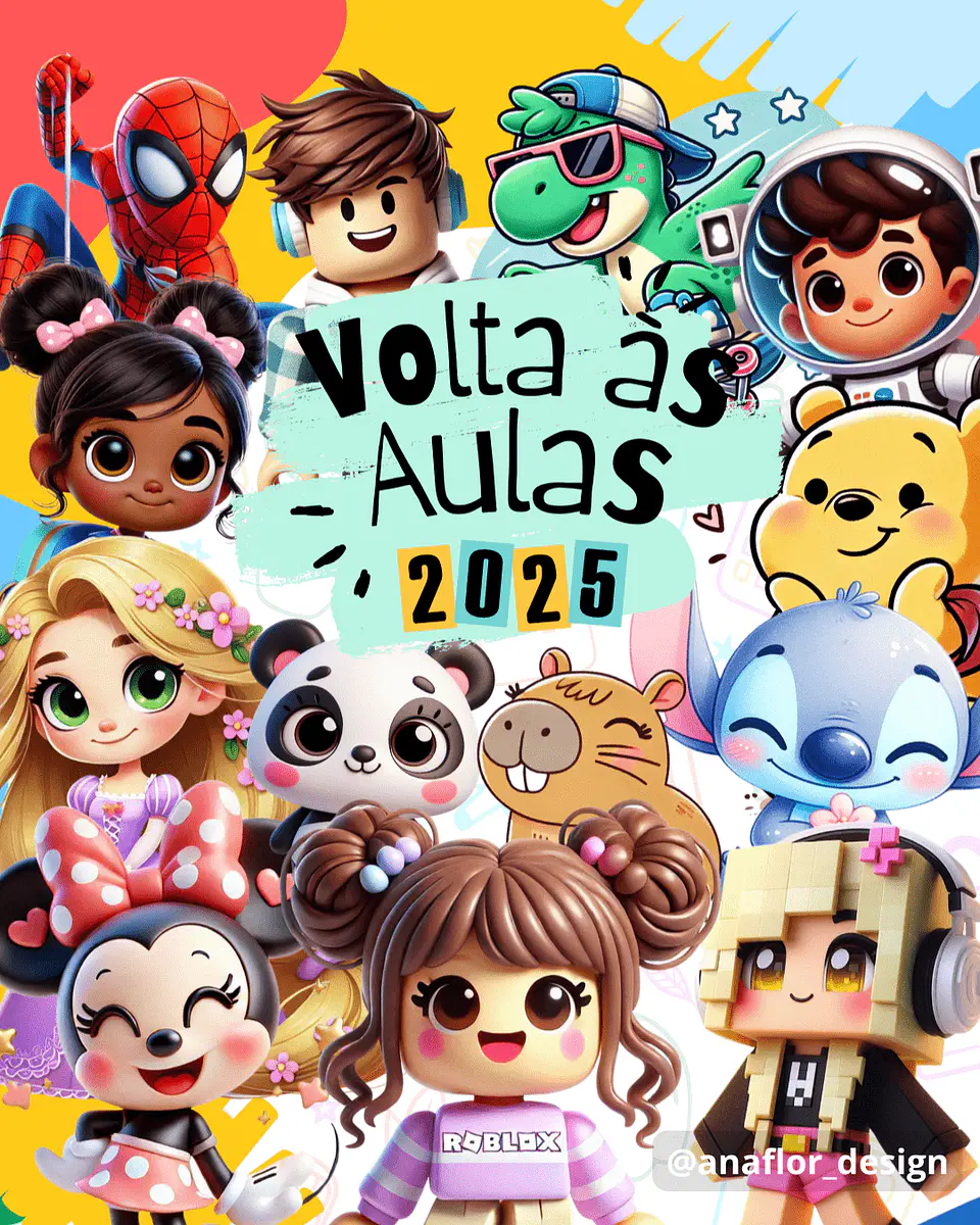 Arquivo Digital Volta às Aulas 2025 Etiquetas Escolares 1