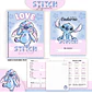 Arquivo Digital Kit Escolar 1.0 Stitch Aquarela - Thumbnail 5