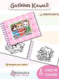 Arquivo Digital Livro de Colorir Gatinhos Kawaii - Thumbnail 4