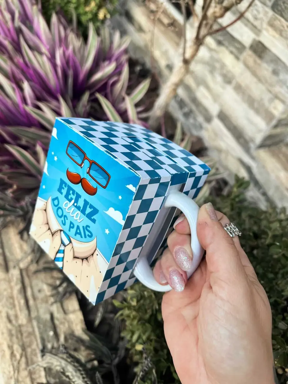 Arquivo de Corte Caixa para Caneca Dia dos Pais 14