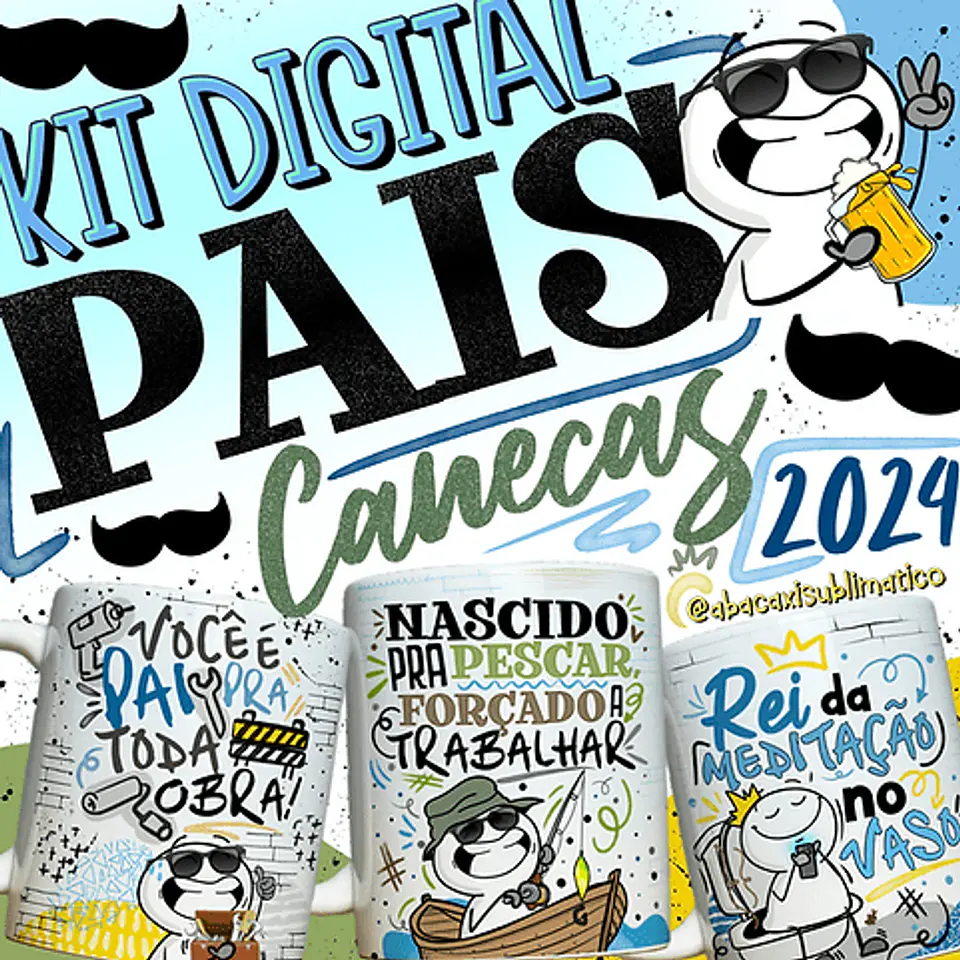 Combo Artes para Canecas Pais 2024 1