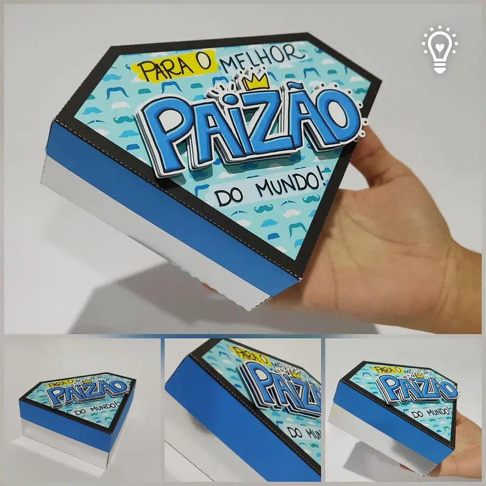 Arquivo de Corte Caixa Diamante Dia dos Pais 1