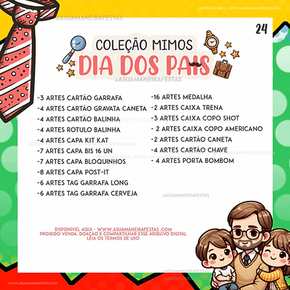 Arquivo de corte combo dia dos pais 2024 2