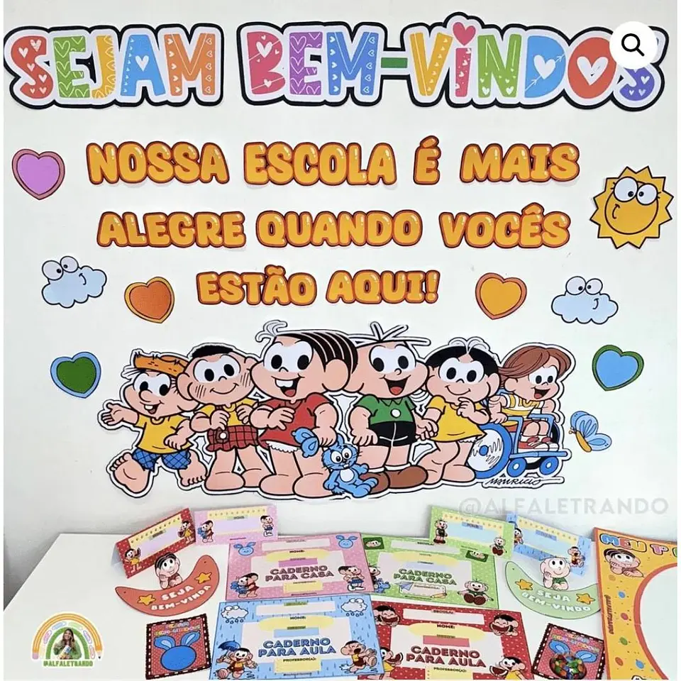 Kit Painel Boas Vindas – Turma da Mônica 1