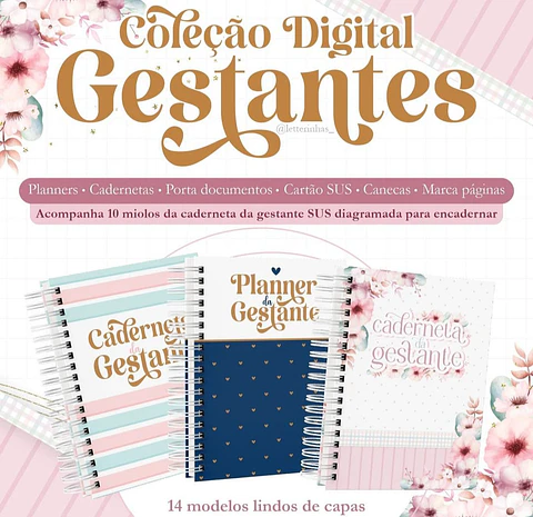 Coleção Encadernação – Gestantes – Letterinhas