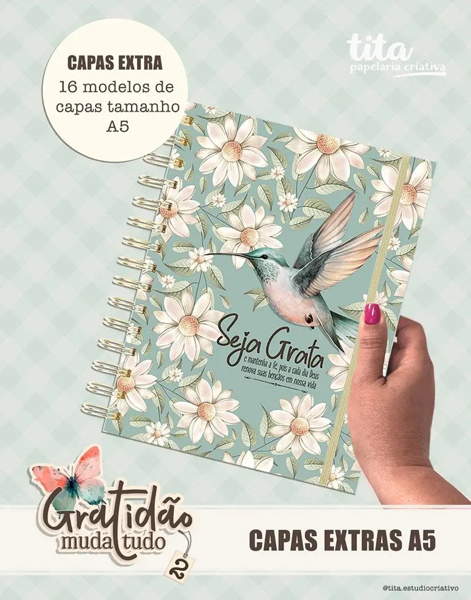 Gratidão Muda Tudo 2 – Capas Extras A5 – Tita 1