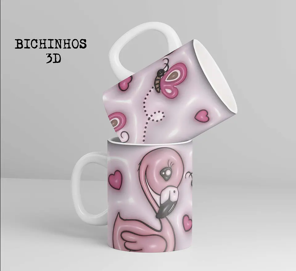 Estampas Canecas – Bichinhos 3D – Bruna Molina 7