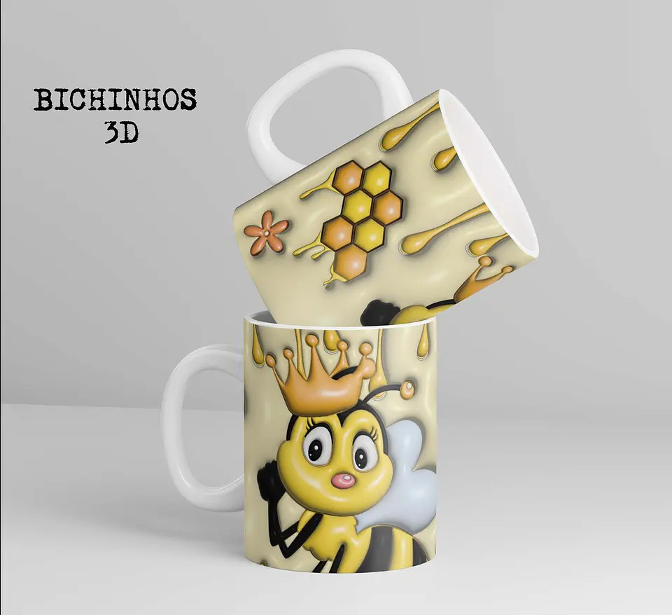Estampas Canecas – Bichinhos 3D – Bruna Molina 8