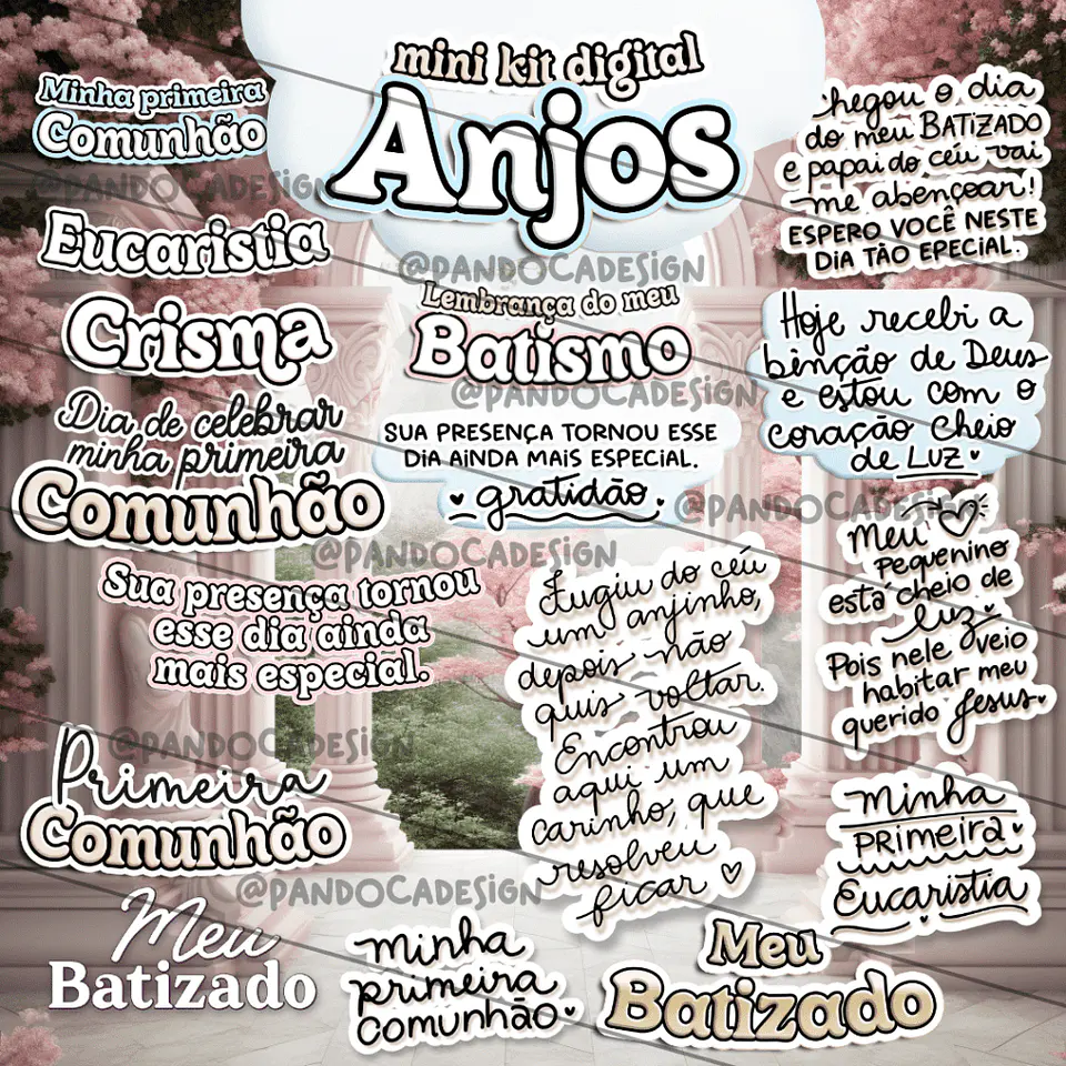 Mini Kit Digital + Mimos – Anjos – Pandoca 4