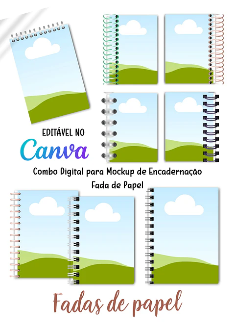 Kit Mockup editável no Canva – Paula Rosa